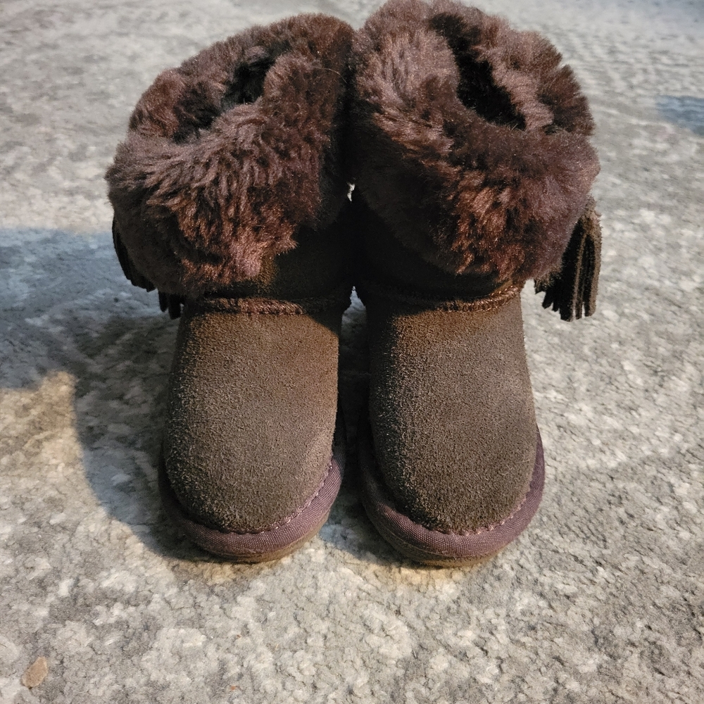 Lamo Apres Chocolate Tassel Kids Boot Size 7 - Picture 3 of 11